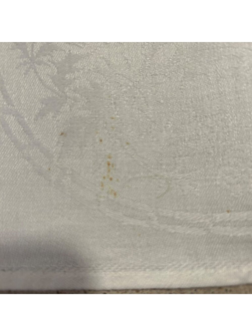 Vintage White Irish Linen Damask Dinner Napkins Rose Shamrock Thistle Set 4 - Picture 10 of 10